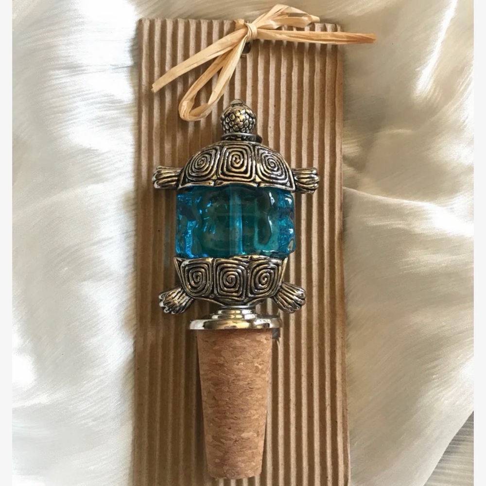NWT Mudpie Turtle Wine Stopper Cork